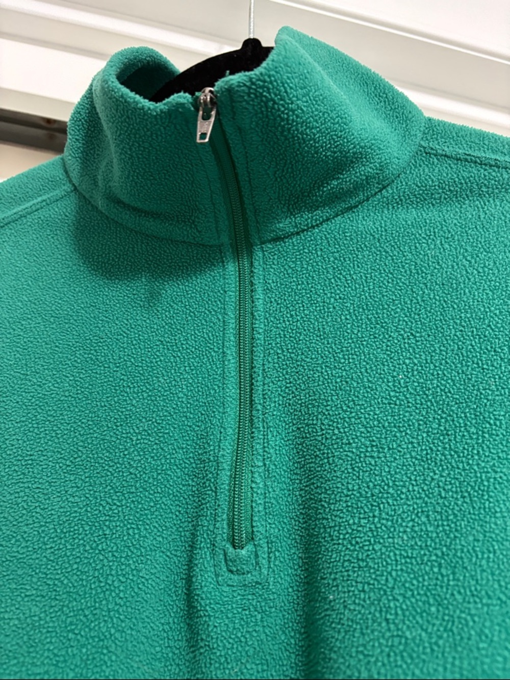 Patagonia green fleece pullover quarter-zip jacket women’s Med. - Picture 3 of 5
